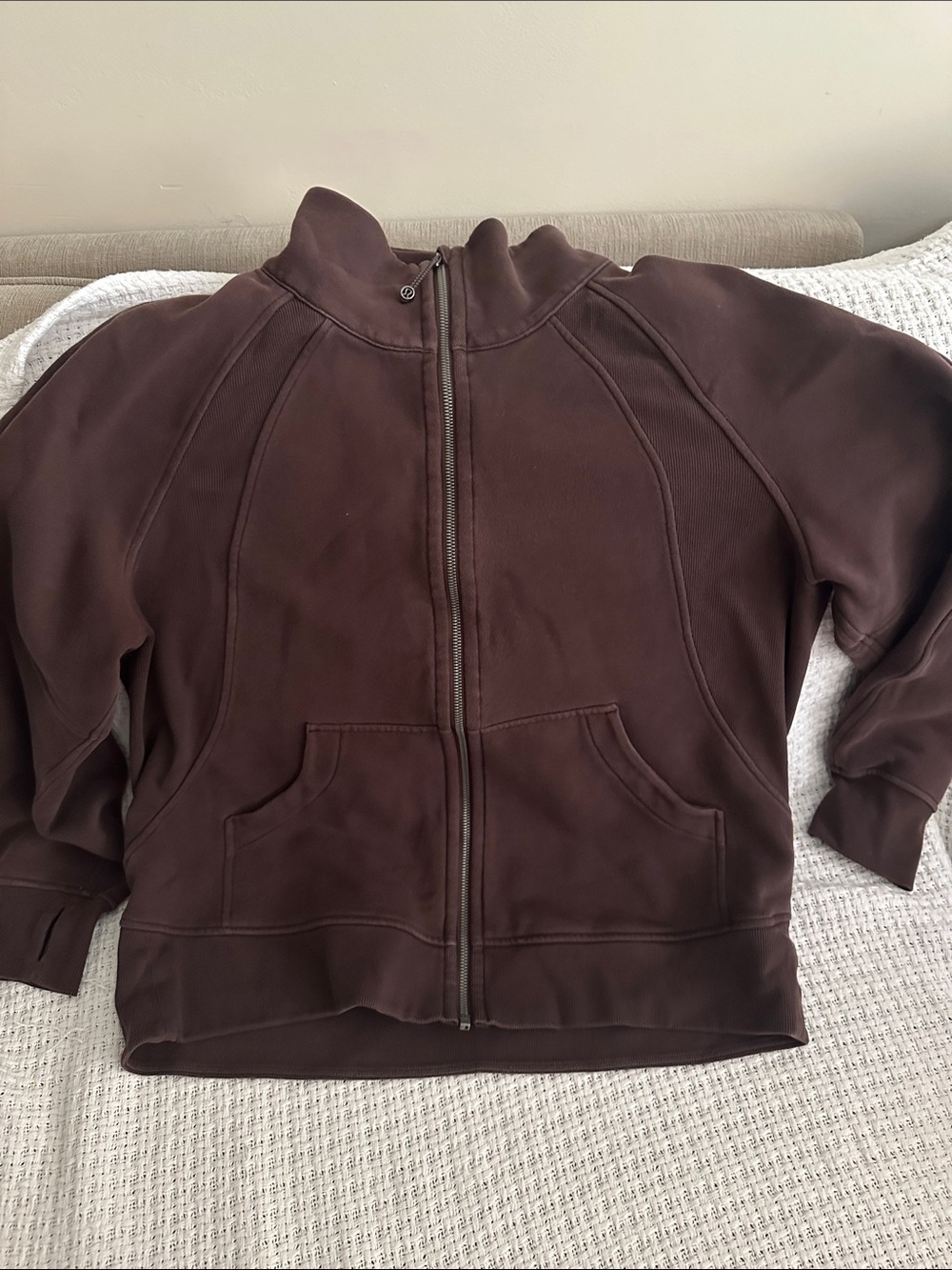 Lululemon Women's Brown Full-Zip Jacket m/l